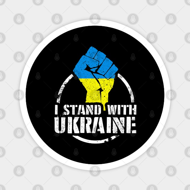 I Stand With Ukrain. Ukrainian flag Magnet by SerenityByAlex